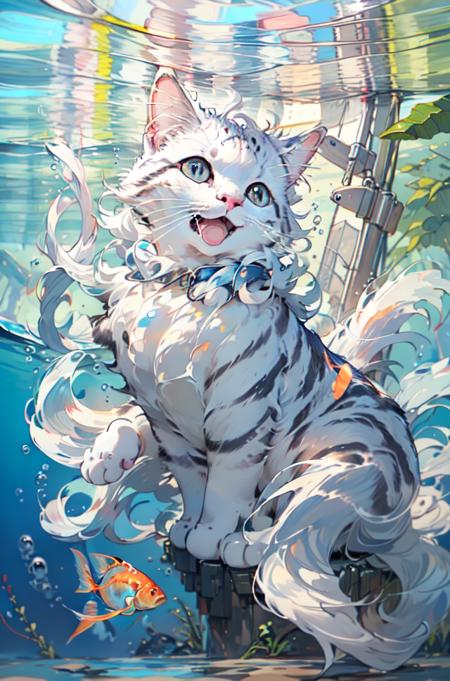 00346-1131604271-cat, MG mao, Exquisite visuals, high-definition, masterpieces, fish, whiskers, blue eyes, no humans, animal focus, open mouth, l.png